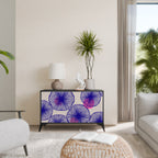 MAGIC NATURE Aparador de 2 Portas em Acabamento Preto