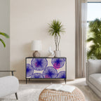 MAGIC NATURE Aparador de 2 Portas em Acabamento Preto