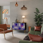 MAGIC NATURE Aparador de 2 Portas em Acabamento Preto