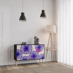 MAGIC NATURE Aparador de 2 Portas em Acabamento Preto