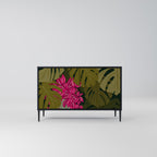 TROPICAL BEAUTY 2-Door Sideboard in Black Finish