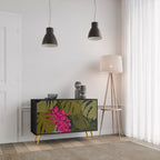 TROPICAL BEAUTY 2-Door Sideboard in Black Finish
