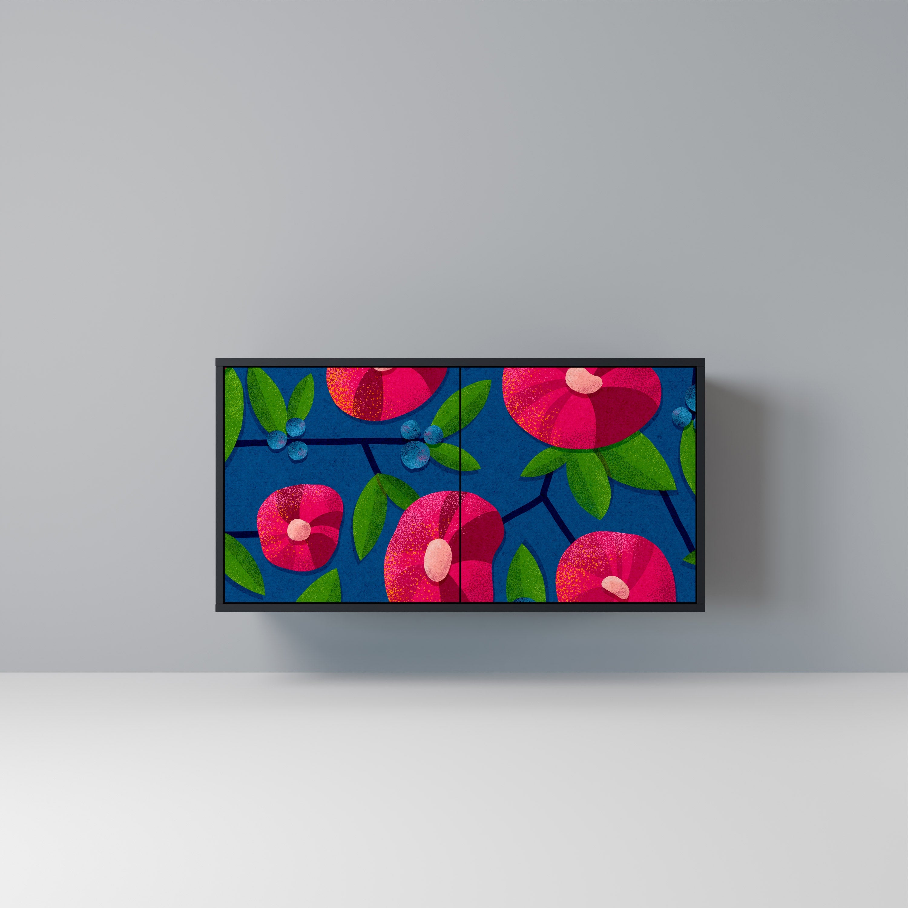 SPRING THOUGHTS Aparador de 2 Portas em Acabamento Preto