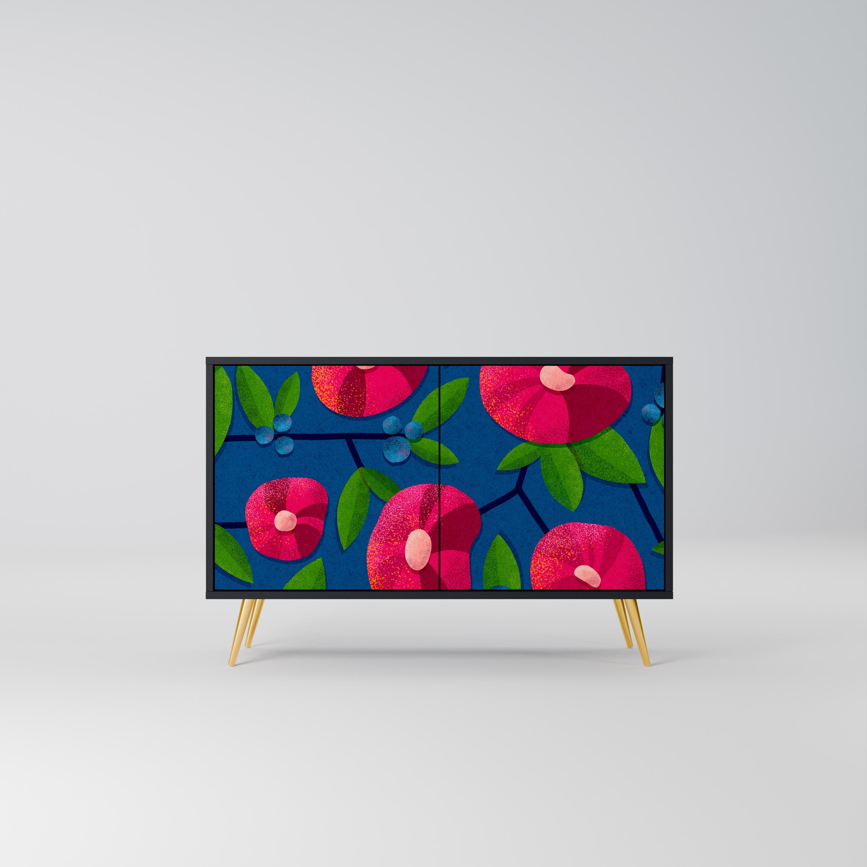 SPRING THOUGHTS Aparador de 2 Portas em Acabamento Preto