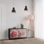 PEONY WHISPER 2-Door Sideboard in Black Finish