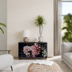 PURE BLOSSOM 2-Door Sideboard in Black Finish