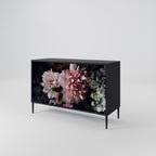 PURE BLOSSOM 2-Door Sideboard in Black Finish