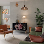 PURE BLOSSOM 2-Door Sideboard in Black Finish