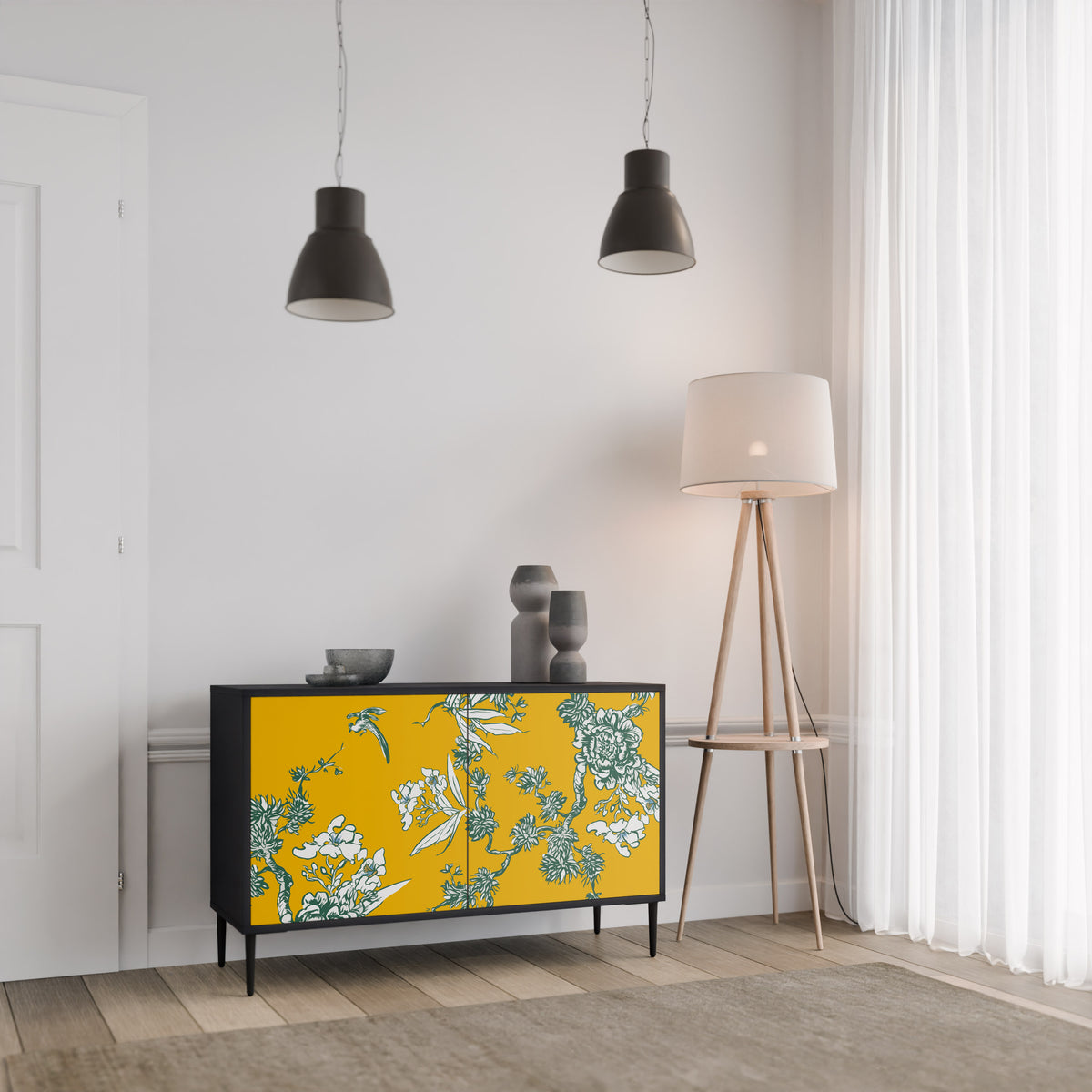 YELLOW CHINOISERIE Aparador de 2 Portas