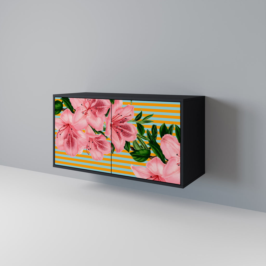 FRAGILE BEAUTY 2-Door Sideboard in Black Finish