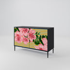 FRAGILE BEAUTY 2-Door Sideboard in Black Finish