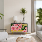 FRAGILE BEAUTY 2-Door Sideboard in Black Finish