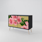 FRAGILE BEAUTY 2-Door Sideboard in Black Finish