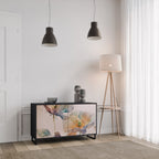 SOFTEN POPPY 2-Door Sideboard in Black Finish