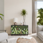 DANDELION AMUSE Aparador de 2 Portas em Acabamento Preto