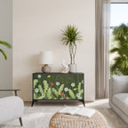 DANDELION AMUSE Aparador de 2 Portas em Acabamento Preto