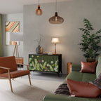 DANDELION AMUSE Aparador de 2 Portas em Acabamento Preto