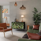 DANDELION AMUSE Aparador de 2 Portas em Acabamento Preto