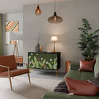 DANDELION AMUSE Aparador de 2 Portas em Acabamento Preto