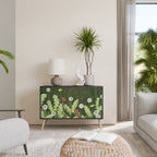 DANDELION AMUSE Aparador de 2 Portas em Acabamento Preto