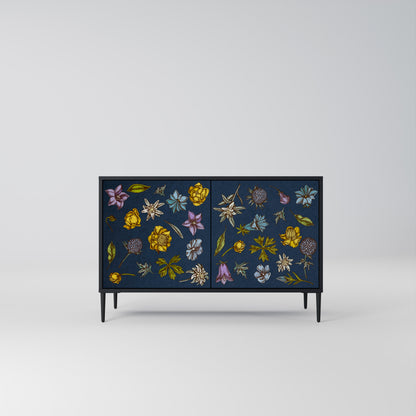 FLOWERS ON NAVY BLUE Aparador de 2 Portas