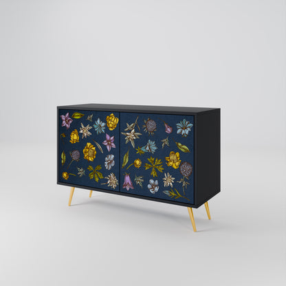 FLOWERS ON NAVY BLUE Aparador de 2 Portas