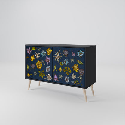FLOWERS ON NAVY BLUE Aparador de 2 Portas
