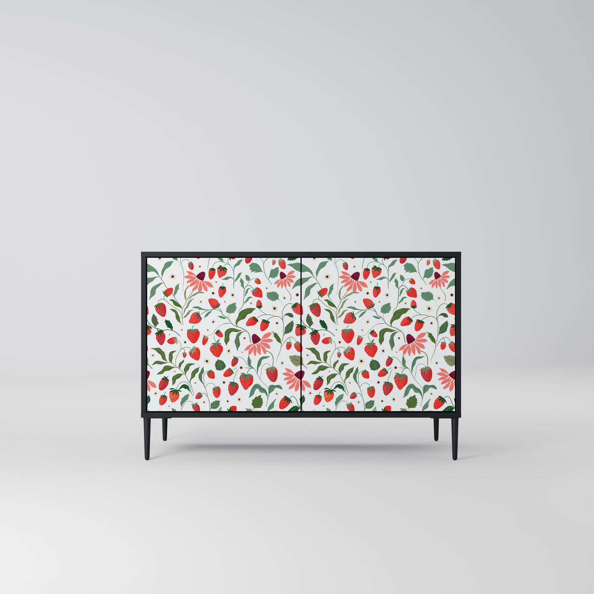 FLOWERS AND STRAWBERRIES 2-Door Sideboard