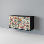 ORGANIC FOLKLORE Aparador de 2 Portas em Acabamento Preto