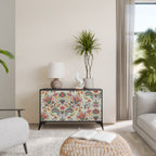 ORGANIC FOLKLORE Aparador de 2 Portas em Acabamento Preto