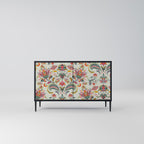 ORGANIC FOLKLORE Aparador de 2 Portas em Acabamento Preto