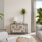 ORGANIC FOLKLORE Aparador de 2 Portas em Acabamento Preto