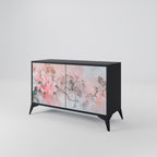 CHERRY BLOSSOM 2-Door Sideboard in Black Finish