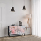 CHERRY BLOSSOM 2-Door Sideboard in Black Finish