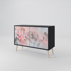 CHERRY BLOSSOM 2-Door Sideboard in Black Finish