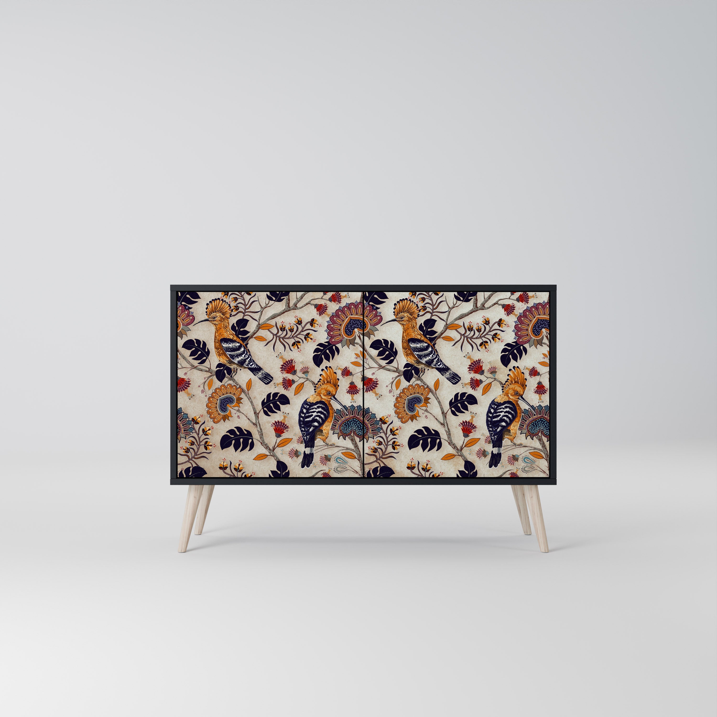 EMINENT HOOPOE 2-Door Sideboard in Black Finish