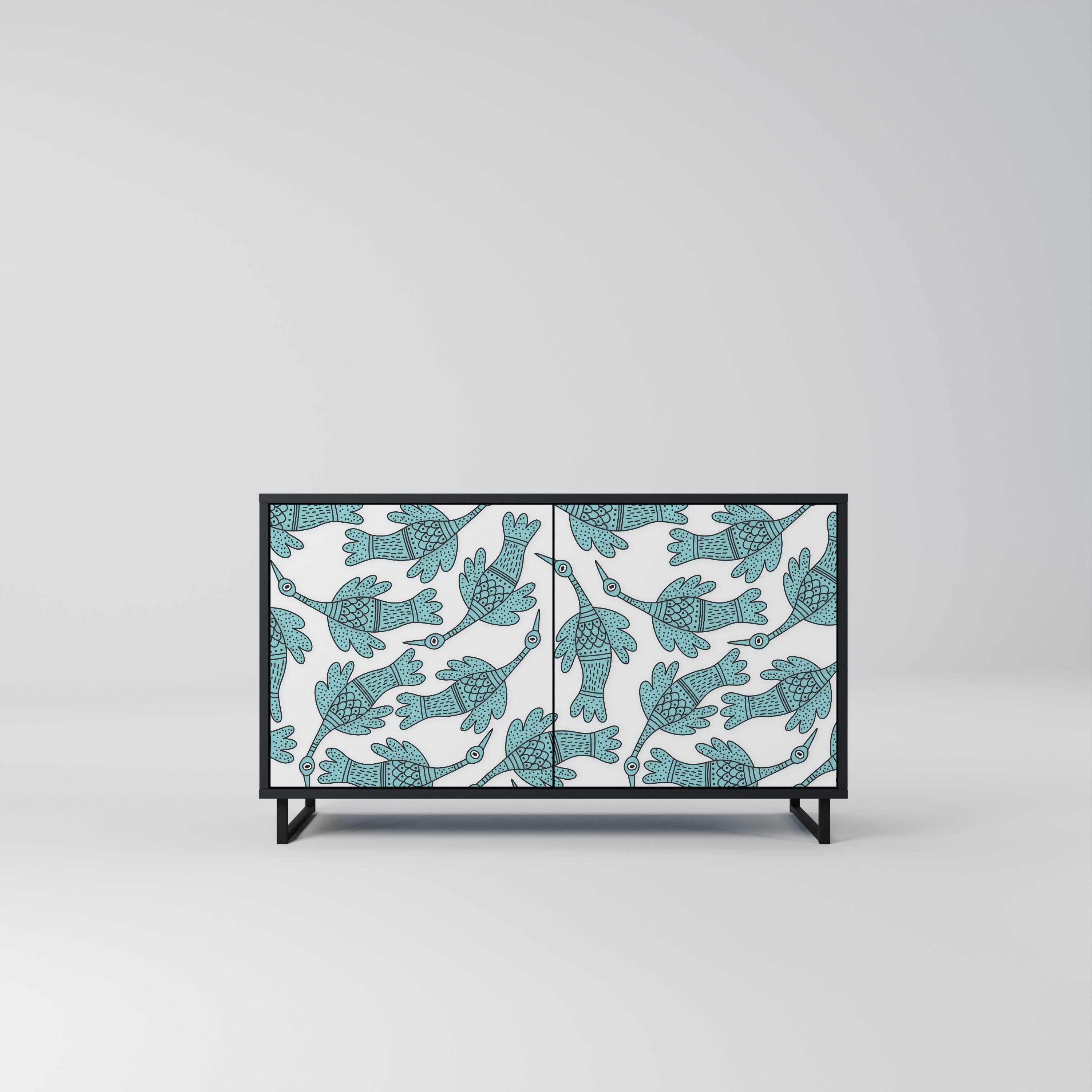 WATERSPOUT SONGIBIRD 2-Door Sideboard in Black Finish