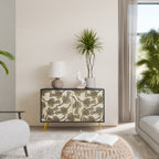 ALMONDINE SONGBIRD 2-Door Sideboard in Black Finish