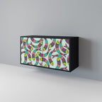 INDIAN FISH 2-Door Sideboard in Black Finish