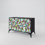 INDIAN FISH 2-Door Sideboard in Black Finish