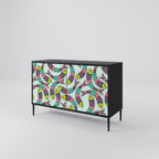 INDIAN FISH 2-Door Sideboard in Black Finish