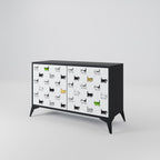 CATS COMPILATION 2-Door Sideboard in Black Finish