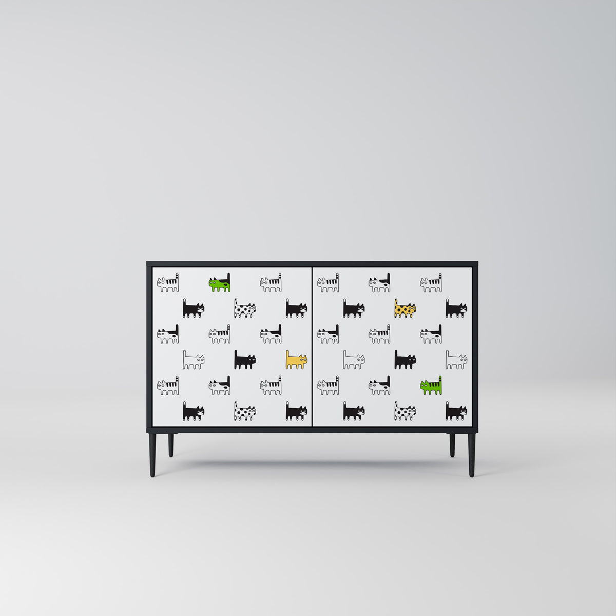 CATS COMPILATION Aparador de 2 Portas