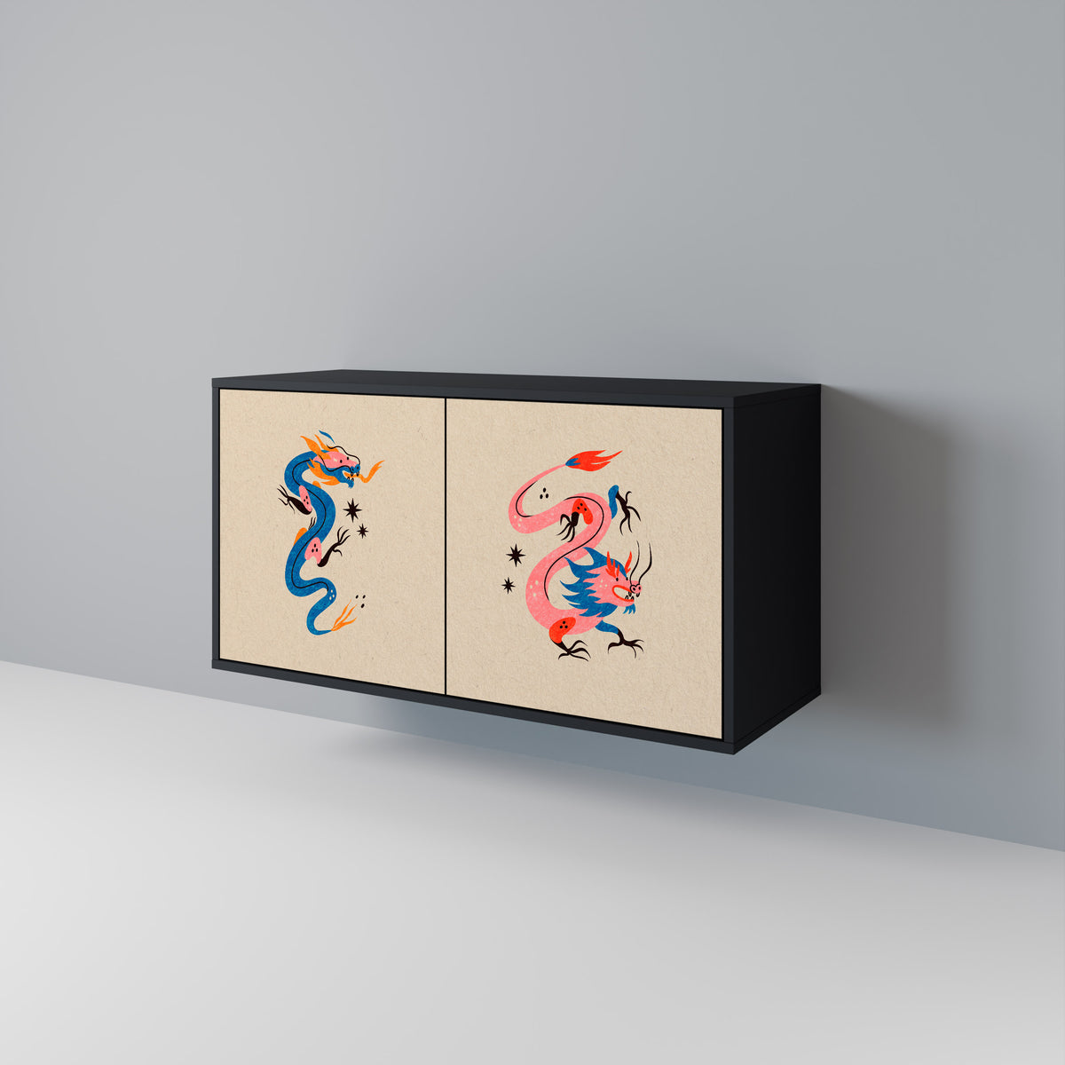 MYTHOLOGICAL CREATURES Aparador de 2 Portas