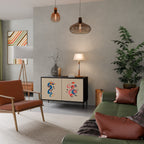 MYTHOLOGICAL CREATURES 2-Door Sideboard in Black Finish