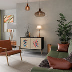 MYTHOLOGICAL CREATURES 2-Door Sideboard in Black Finish