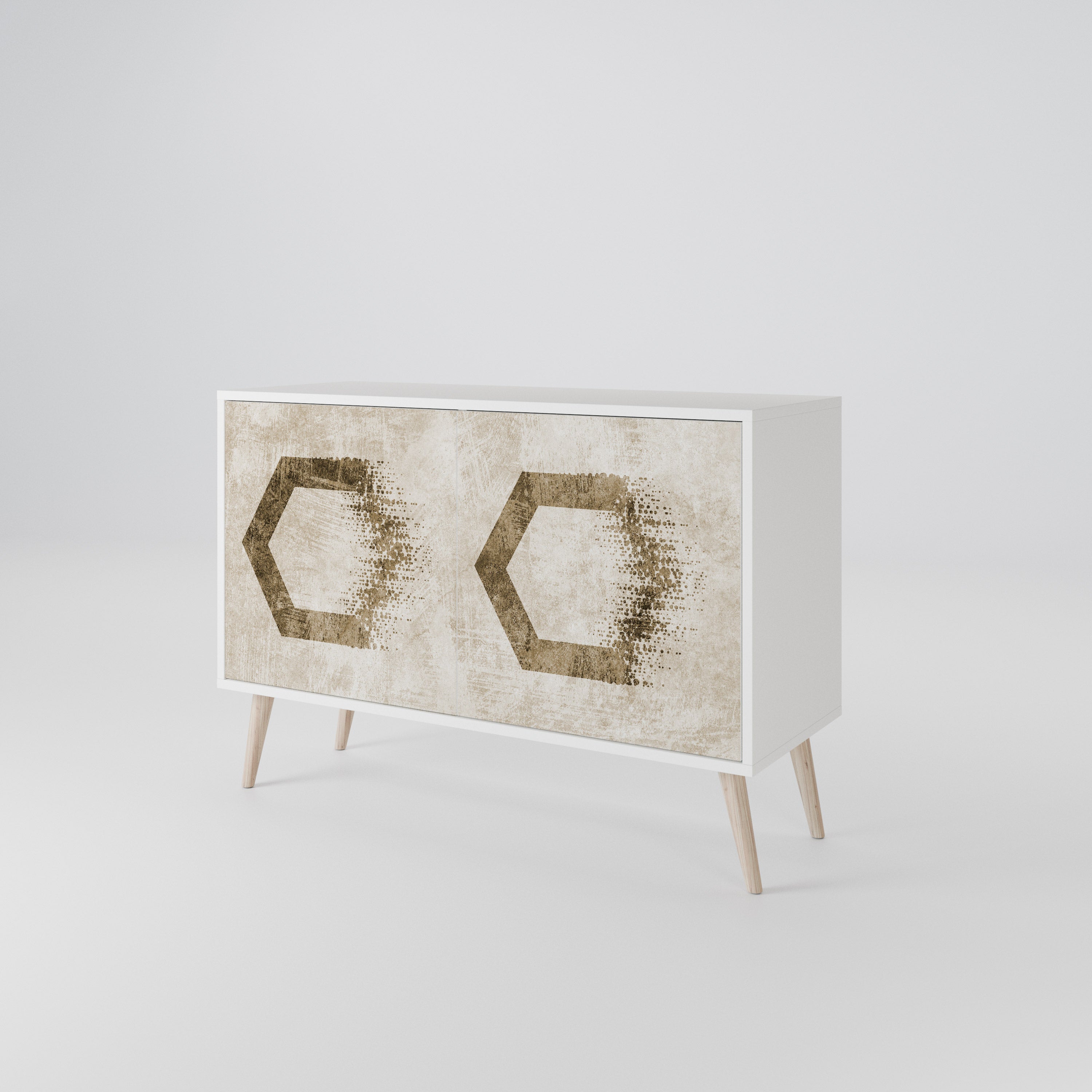 HEXAGONAL SHAPES 2-Door Sideboard