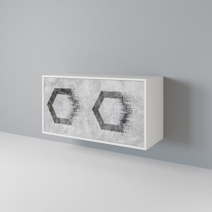 HEXAGONAL FIGURES Aparador de 2 Portas