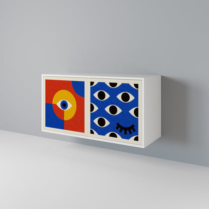 GEOMETRIC EYES Aparador de 2 Portas