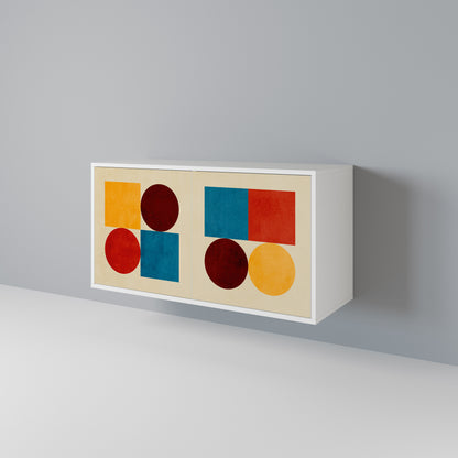 GEOMETRIC PUZZLE Aparador de 2 Portas